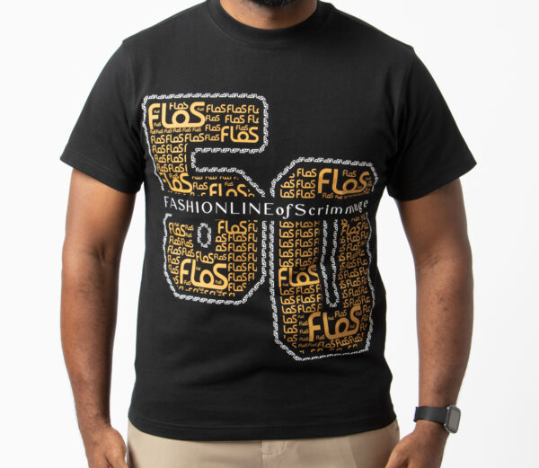 Exclusive 50 Yard Line T-shirt for Men: Black & Gold Edition